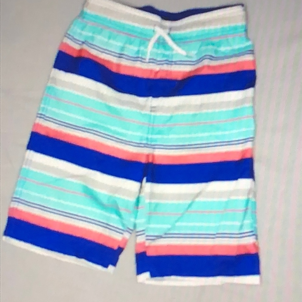 PLACE Sport Boys Elastic Waist Board Shorts Swim Trunks Drawstring Lined sz: Lg